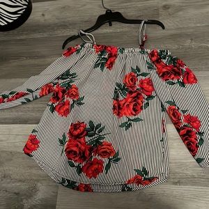 floral pattern dress top